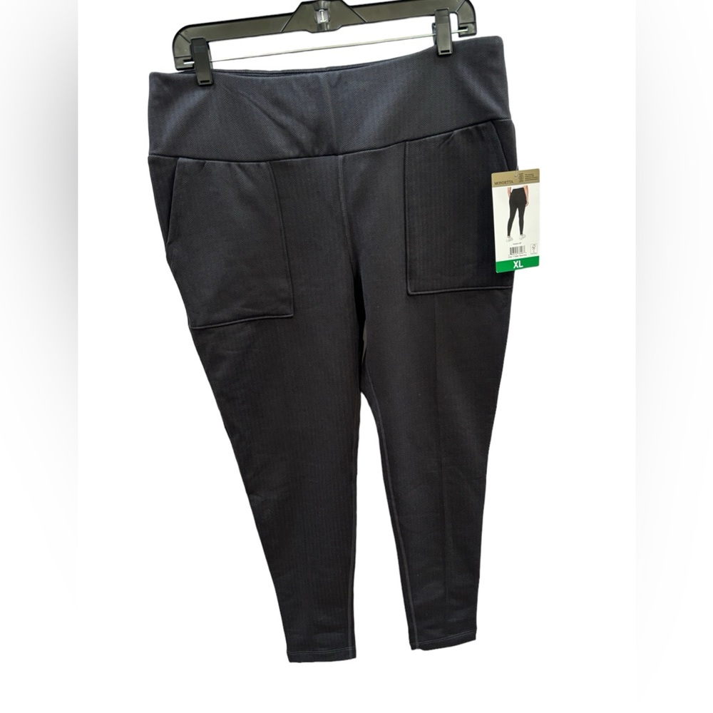 Mondetta Women’s Black Jacquard Knit‎ Legging Size XL